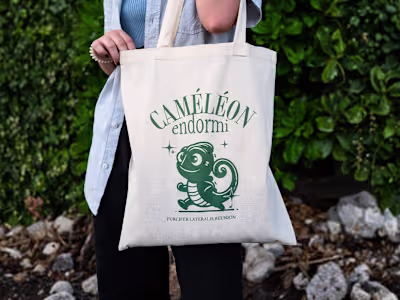 Vintage Tote Bag design. Vector