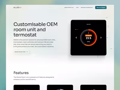 Brand new Webflow website for Alledio