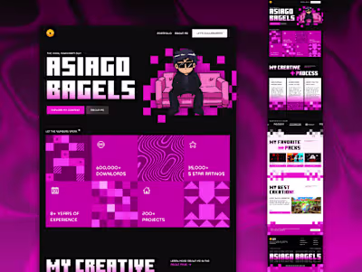 Asiago Bagels • Creative Design and Webflow Development