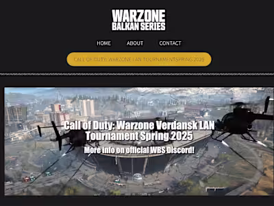 Warzone Balkan Series - WEB Design & Development