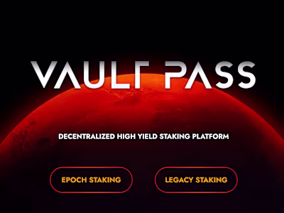 UI/UX DESIGN (VAULT PASS)