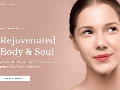 
Serenity Spa - A Website Designed to Elevate Your Business