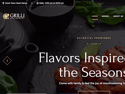 Restaurant Website