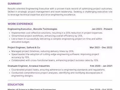 Executive Resume and Cover Letter for Chief Financial Officer (C