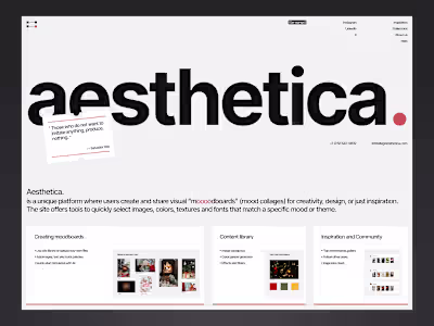 aesthetica. - Crafting Visual Stories 🎨✨
