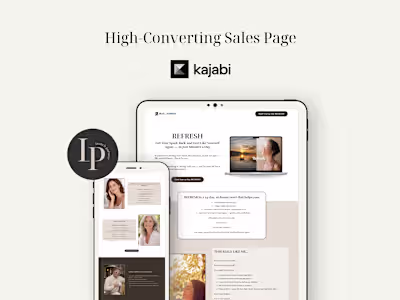 High-Converting Sales Pages for Life Coach and Speaker