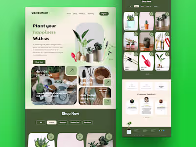 Gardening Tool and plant selling website