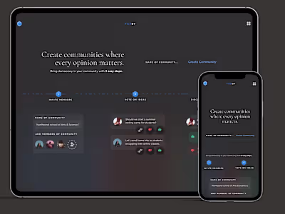 Community SaaS Website Design