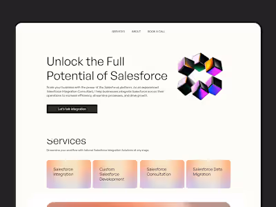 Salesforce Consultant Landing Page Design & Build