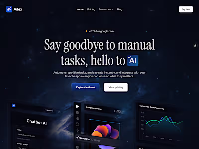 Landing Page for AI Software