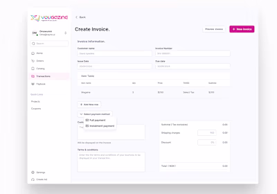 Yougazine Flipbook Creator, Admin dashboard, User Dashboard.