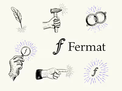 Fermat logo and illustrations