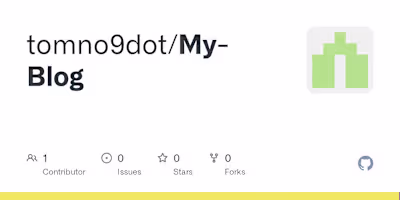 GitHub - tomno9dot/My-Blog