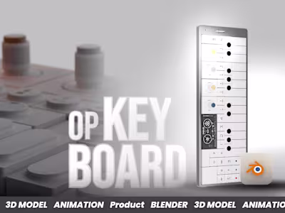 Op-1 keyboard Animation