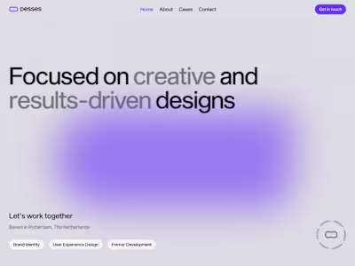 Desses — UX/UI Design & Framer Development