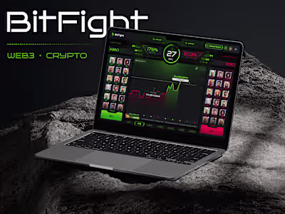 Web3 Crypto Game - Desktop & Mobile versions