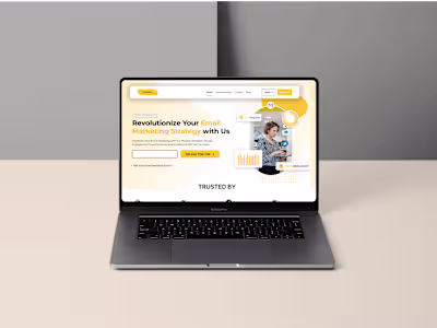 Email Marketing Landing page design Concept