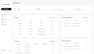 Football Club Management Platform Development