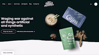 Non-Fungible Mushrooms Ecommerce