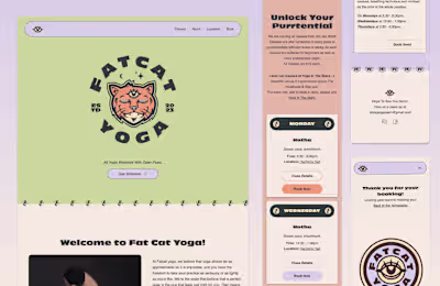 Custom Website for Local Yoga Business
