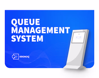 KRONOQ – Modern SaaS Queue Management System