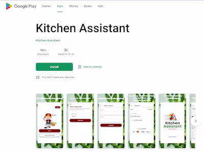 Kitchen Assistant Mobile Application