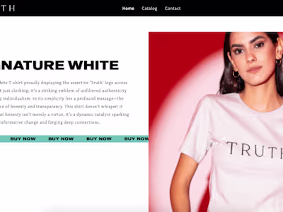 
Customised Shopify website for a clothing brand
