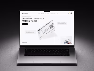 Material - Indestructible cold crypto wallets