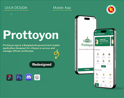 Prottoyon App - UI UX Redesigning Case Study