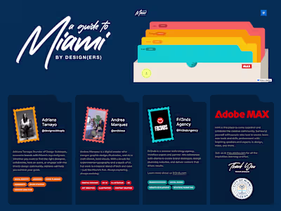 A Guide to Miami Website | Adobe MAX