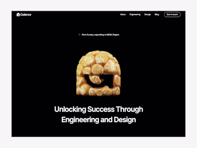 Gatenor: Brand Identity, Website Design & Webflow Development