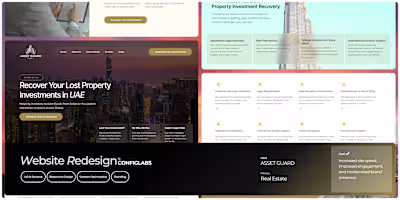 Asset Guard DXB Website UIUX Design