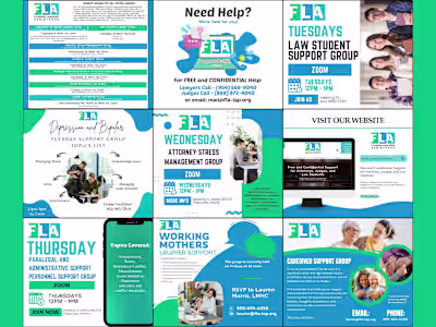 One week of social media content for FLA (Florida Lawyers As...