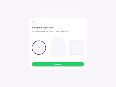 Customizing your seal...