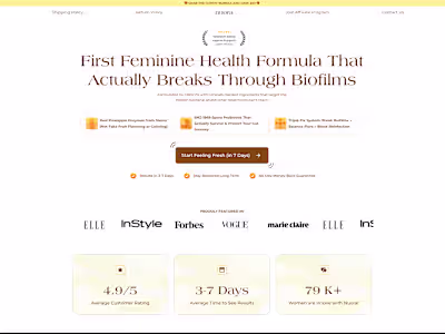 High Converting Landing Page in E-commerce in Figma & Replo