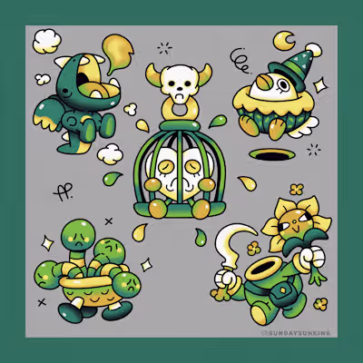 Spring Spooks and Sorrow-Characters 2024