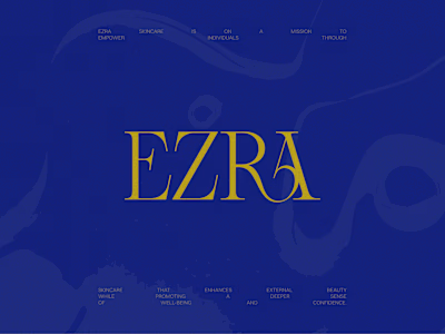 Brand identity for EZRA, a