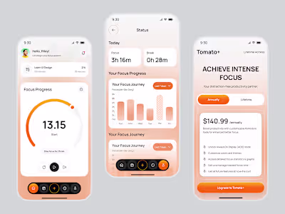 Pomodoro Timer App Design