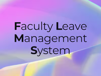 Faculty Leave Management System