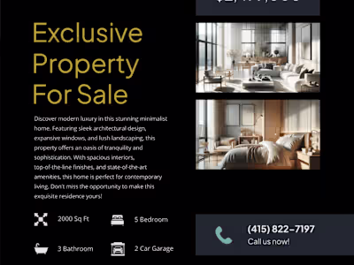 Modern Luxury Real Estate Ad Design