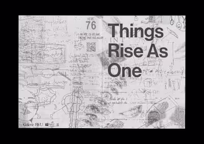 Exhibition "Things Rise As One" catalogue design