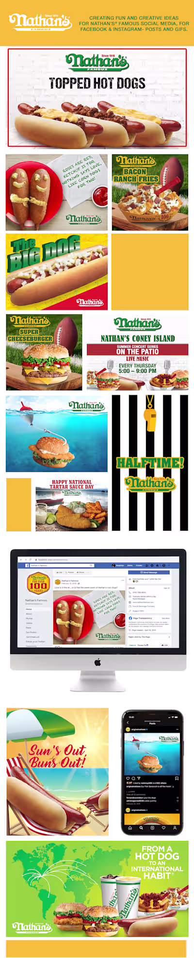 Social Media- Nathan's Famous on Behance