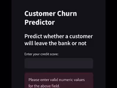 Customer Churn Predictor Web App