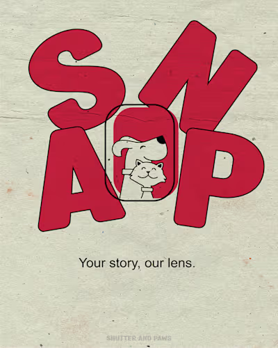 Shutter and Paws is a pet photography company on Behance