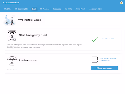 Financial Skills Assessment Test / Glide App
