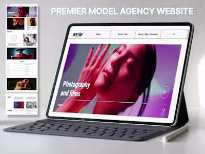 Premier Model Agency Website