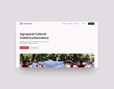ACF Barcelona - Web Redesign