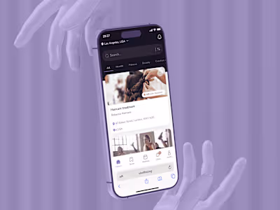 UI/UX Mobile App — Beauty & Freelance Booking Platform 💅