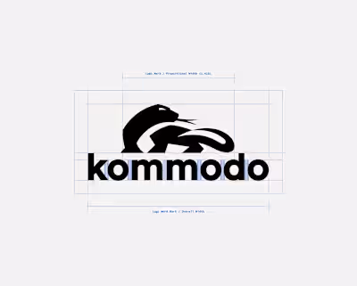 Kommodo Padel Logo - Komodo Dragon Brand Mark