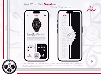 E- commerce app design for watch store